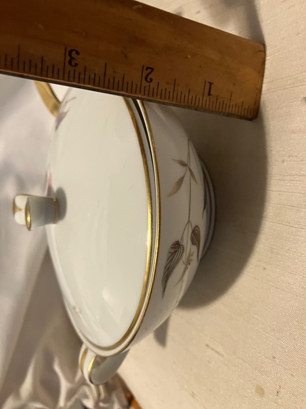 Vintage Noritake China covered dish with cover n golden spoon - Picture 6 of 10
